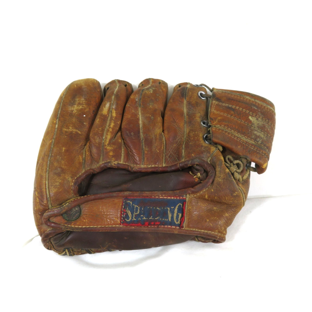 Spalding Leather Baseball Glove Antique Vintage
